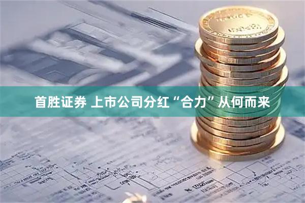 首胜证券 上市公司分红“合力”从何而来